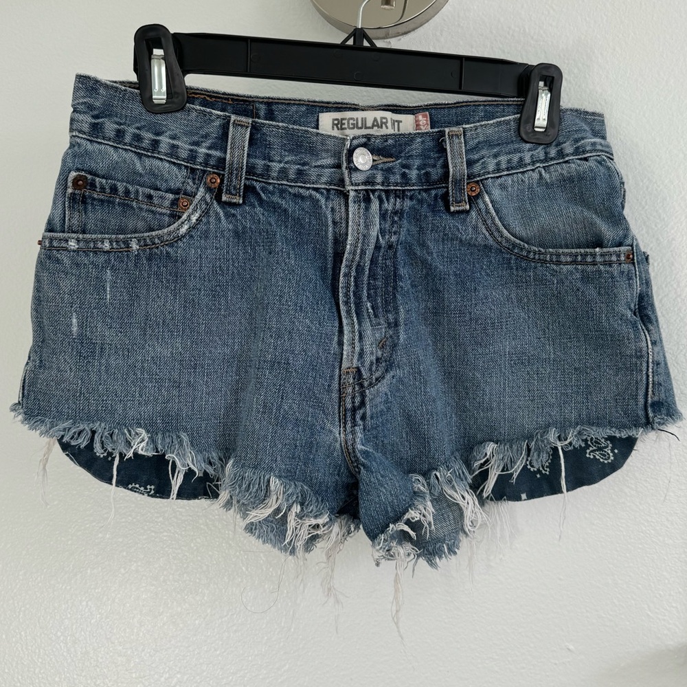 Levi’s cutoff denim shorts